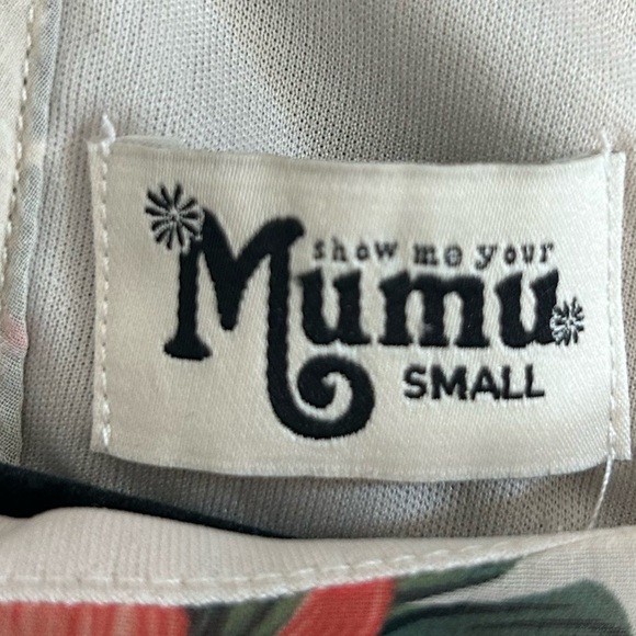 Show Me Your MuMu Paradise Found Gomez Mini Shift Halter Dress Size Small - Picture 4 of 8